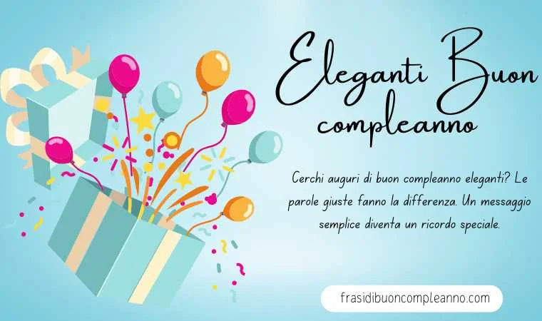 auguri di buon compleanno eleganti